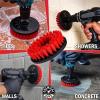 imageChemical Guys ACC201BrushS Gray 1 Pack Carpet Brush with Drill Attachment Light DutyHeavy Duty