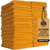 imageChemical Guys MIC50624 Professional Grade Premium Microfiber Towels Gold 16 Inch x 16 Inch Pack of 24  Safe for Car Wash Home Cleaning ampamp Pet Drying ClothsYellow