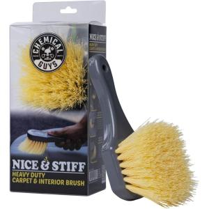 imageChemical Guys ACCG02 Nice ampamp Stiff Heavy Duty Carpet ampamp Interior Detailing Brush Safe for Cars Trucks SUVs RVs Motorcycles ampamp More Yellow