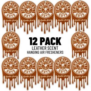 imageChemical Guys Hanging Air Freshener Black Frost Scent 12 Pack Great for Cars Trucks SUVs RVs Home Garage Workspace Dorm Room ampamp More 4 x 3 Packs  AIR40504Leather