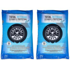 imageChemical Guys PMWSPI22050 Total Interior Cleaner ampamp Protectant Wipes Mega 50 Pack Safe for Cars Trucks SUVs Jeeps Motorcycles RVs ampamp More  50 Ct100 Count