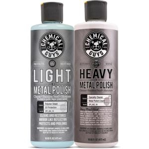 imageChemical Guys SPI40216 Heavy Metal Polish Restorer and Protectant Safe for Cars Trucks SUVs RVs Motorcycles and More 16 fl ozLight  Heavy Combo