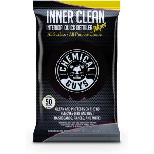 imageChemical Guys SPI66316 InnerClean Quick Detailer with Pineapple Scent High Performance Interior and Dashboard Cleaner Dust Repellent Easy to Use Non Greasy Formula 16 fl oz50 Count Pack of 1