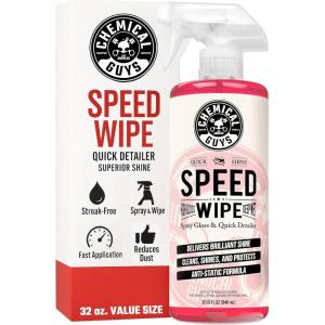 imageChemical Guys WAC202 Speed Wipe Quick Detailer ampamp High Shine Spray Gloss Safe for Cars Trucks SUVs Motorcycles RVs ampamp More 128 fl oz 1 Gallon32 Fl Oz Pack of 1