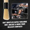 imageChemical Guys Boars Hair Soft Detail Detailing Brush 2 Pack  Gentle Natural Bristle Brushes for Interior Emblems Wheels ampamp Sensitive Surfaces