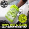 imageChemical Guys MIC493 Chenille Premium ScratchFree Microfiber Wash Mitt Lime Green 96quot x 23quot x 7quotRegular
