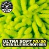 imageChemical Guys MIC493 Chenille Premium ScratchFree Microfiber Wash Mitt Lime Green 96quot x 23quot x 7quotRegular