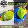 imageChemical Guys MIC493 Chenille Premium ScratchFree Microfiber Wash Mitt Lime Green 96quot x 23quot x 7quotRegular
