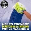 imageChemical Guys MIC493 Chenille Premium ScratchFree Microfiber Wash Mitt Lime Green 96quot x 23quot x 7quotRegular