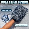 imageChemical Guys The Dually DualFiber WetDry Use Microfiber Wash Mitt Car Wash Mitt Great for Car Truck SUV RV ampamp More Dark Blue  White 2 Pack MIC51702