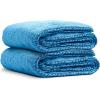 imageChemical Guys Woolly Mammoth Large Super Absorbent and Soft Microfiber Towels for Cars Gray 36 x 25 inches 2PackBlue
