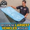 imageChemical Guys Woolly Mammoth Large Super Absorbent and Soft Microfiber Towels for Cars Gray 36 x 25 inches 2PackBlue