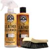 imageChemical Guys SPI10916B Leather Cleaner and Conditioner Complete Leather Care Kit 2  16 fl oz Bottles  ACCS95 Long Bristle Horse Hair Leather Cleaning Brush 1 Pack16 Fl Oz Pack of 2