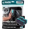 imageChemical Guys Wonder Wave Durafoam Contoured Large Tire Shine ampamp Dressing Applicator 4 PackPack of 4