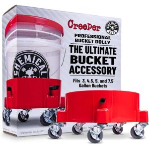 imageChemical Guys ACC1001R Creeper Rolling Bucket Dolly for Car Washing Detailing Garage ampamp More