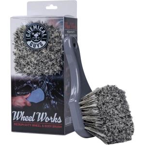 imageChemical Guys ACCG09 Wheel Works Medium Duty Wheel ampamp Body Brush Safe for Cars Trucks SUVs RVs Motorcycles ampamp More Gray