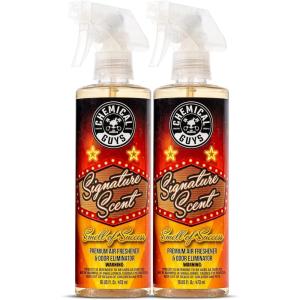imageChemical Guys AIR22416 Black Frost Air Freshener and Odor Eliminator Great for Cars Trucks SUVs RVs Home Office Dorm Room ampamp More 16 fl oz16 Fl Oz Pack of 2