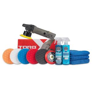 imageChemical Guys BUF209X TORQX Random Orbital Polisher Complete Detailing Kit with Pads Pad Cleaner ampamp Conditioner Towels Safe for Cars Trucks SUVs ampamp More 700W Orbit 8mm  12 Items12 ITEM KIT