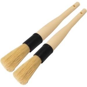 imageChemical Guys Boars Hair Soft Detail Detailing Brush 2 Pack  Gentle Natural Bristle Brushes for Interior Emblems Wheels ampamp Sensitive Surfaces