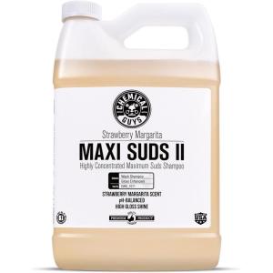imageChemical Guys CWS1011 MaxiSuds II Foaming Car Wash Soap for Foam Cannons Foam Guns or Bucket Washes for Cars Trucks Motorcycles RVs ampamp More 128 Fl Oz 1 Gallon Strawberry Scent