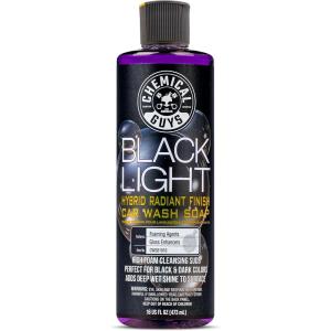 imageChemical Guys CWS619 Black Light Foaming Car Wash Soap Works with Foam Cannons Foam Guns or Bucket Washes Safe for Cars Trucks Motorcycles RVs ampamp More 128 fl oz 1 Gallon Black Cherry ScentSOAP