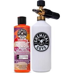 imageChemical Guys EQP368 TORQ Professional Snow Foam Cannon Car Wash Snow Foamer  HydroSuds Ceramic SiO2 Foaming Car Wash Soap 16 fl oz Safe for Cars Trucks ampamp More Works with Pressure WasherSnow Foamer  Sticky Snowball Ultra Snow EQP369