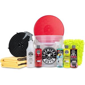 imageChemical Guys HOL121 Best Car Wash Bucket Kit Safe for Cars Trucks SUVs RVs ampamp More 11 ItemsHOL121
