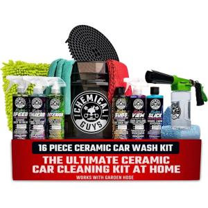 imageChemical Guys HOL362 16Piece Arsenal Builder Ceramic Car Wash ampamp Protection Kit with Foam Gun Bucket and 6 16 oz Car Care Cleaning Chemicals Works wGarden HoseHOL362