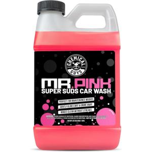 imageChemical Guys Mr Pink Foaming Car Wash Soap HighSuds pHBalanced Car Shampoo Safe for Wax ampamp Sealants Works with Foam Cannons ampamp Bucket Wash Safe on All Paint Finishes 64 oz Candy Scent64 Fl Oz Pack of 1