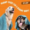 imageFurrocious Super Absorbent Ultra Soft Microfiber Pet Towel for Drying ampamp Grooming Dogs Cats ampamp More by Chemical Guys Blue 25 inches x 36 inches PCS1996  Pet Blanket Pet Bed Topper
