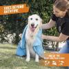 imageFurrocious Super Absorbent Ultra Soft Microfiber Pet Towel for Drying ampamp Grooming Dogs Cats ampamp More by Chemical Guys Blue 25 inches x 36 inches PCS1996  Pet Blanket Pet Bed Topper