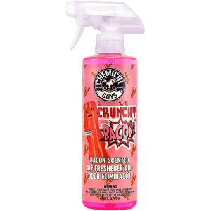 imageChemical Guys AIR24216 Crunchy Bacon Scented Premium Air Freshener and Odor Eliminator Great for Cars Trucks SUVs RVs Home Office Dorm Room ampamp More 16 fl oz1 Count Pack of 1
