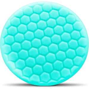 imageChemical Guys BUFX103HEX SelfCentered HexLogic Light Cut Heavy Polish Minor Scratch and Swirl Remover Pad Green 75 Inch Fits 7 Inch Backing Plate