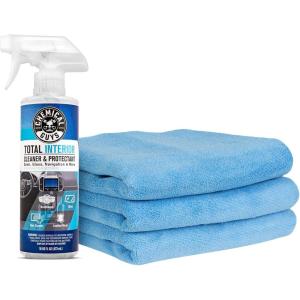 imageChemical Guys Total Interior Cleaner and Protectant 16 Fl Oz  3 Pack of Microfiber Towels Safe for Cars Trucks SUVs Jeeps Motorcycles RVs ampamp More16 Fl Oz Pack of 1