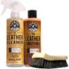 imageChemical Guys SPI10904 Leather Cleaner and Conditioner Complete Leather Care Kit for Use on Car Interiors Leather Apparel Furniture Shoes Boots Bags ampamp More 2  4 fl oz Bottles16 Fl Oz KIT  BRUSH