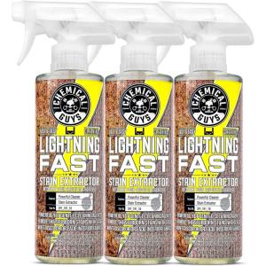 imageChemical Guys SPI1911603 Lightning Fast Carpet and Upholstery Stain Extractor Fabric Upholstery ampamp Carpet Safe for Cars Home Office Furniture ampamp More 16 fl oz Fresh Scent16 Fl Oz Pack of 3
