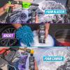 imageChemical Guys CWS21216M Car Wash Starter Bundle  HydroSuds Ceramic SiO2 Shine High Foaming Car Wash Soap 16 oz Berry Scent  Chenille Wash Mitt 2 Items Works on Cars Trucks SUVs RVs ampamp MoreSOAP  Mitt