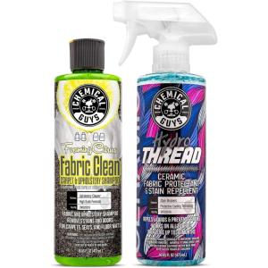 imageChemical Guys CWS203FPB Foaming Citrus Fabric Clean Carpet ampamp Upholstery Cleaner and HydroThread Protectant Fabric Cleaner ampamp Ceramic Fabric Protectant Bundle  216 oz Bottles