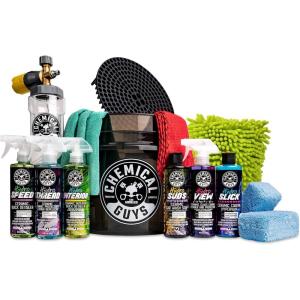 imageChemical Guys HOL363 16Piece Arsenal Builder Ceramic Car Wash ampamp Protection Kit with Big Mouth Max Release Foam Cannon Bucket and 6 16 oz Car Care Cleaning Chemicals Works wPressure WashersHOL363