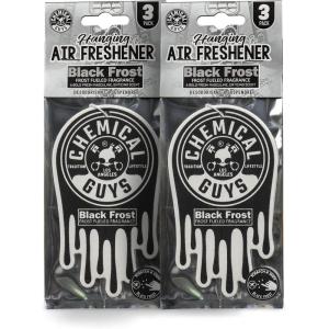 imageChemical Guys Hanging Air Freshener Black Frost Scent 6 Pack Great for Cars Trucks SUVs RVs Home Garage Workspace Dorm Room ampamp More 2 x 3 Packs  AIR40502
