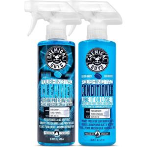 imageChemical Guys BUF30116 Polishing and Buffing Pad Conditioner 16 Ounce with Foam and Wool CitrusBased Pad Cleaner 16 ozPad Cleaner  Pad Conditioner