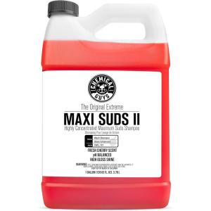 imageChemical Guys CWS101 MaxiSuds II Foaming Car Wash Soap Works with Foam CannonsGuns or Bucket Washes Safe for Cars Trucks Motorcycles RVs ampamp More 128 fl oz 1 Gallon Cherry Scent