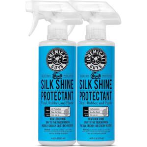 imageChemical Guys TVD1091602 Silk Shine Sprayable DrytoTheTouch Dressing and Protectant for Tires Trim Vinyl Plastic and More Safe for Cars Trucks Motorcycles RVs ampamp More 16 fl oz 2 Pack1600 Fl Oz Pack of 2
