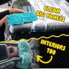 imageChemical Guys Grip ampamp Glide 2Handed Wash Mitt XL Wash Mitt  Extra Large Chenille Microfiber Car Wash Mitt for ScratchFree Cleaning  Holds More Suds Traps Particles Safely  Comfortable Cuff