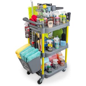imageChemcial Guys Shine Station Ultimate Detailing Cart Great for Car Detailing Garage Work House Laundry ACC632