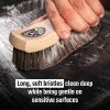 imageChemical Guys Long Bristle Horse Hair Leather Cleaning Brush  Leather Brush to Gently Clean Car Interiors Furniture Sneakers Boots and More  Safe for Natural Synthetic Faux and PleatherBrush