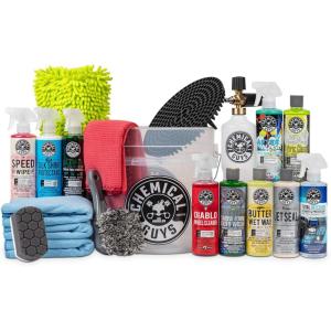 imageChemical Guys HOL169 16Piece Arsenal Builder Carwash Kit Foam Cannon Bucket 6 16 oz Car Care Cleaning Chemicals Works wPressure Washers with Mr Pink Foaming Carwash Soap 64 oz Candy ScentHOL169MAX