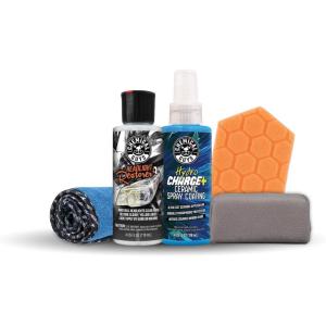 imageChemical Guys Headlight Restoration amp Ceramic Kit Complete DIY Kit for Removing Yellowing amp Oxidation Includes Restoration Compound HydroCharge With Microfiber amp ApplicatorHeadlight Restorer Kit