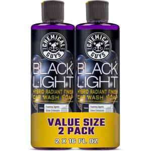 imageChemical Guys Black Light Hybrid Radiant Finish Car Wash Soap and Superior Surface Cleanser 2 Pack 2 X 16 Fl Oz  Gloss Enhancing pH Balanced Formula for Maximum Shine