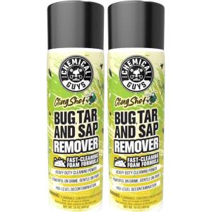 imageChemical Guys Bug Sap amp Tar Remover Fast Acting Pre Wash Cleaner for Cars Trucks amp SUVs Removes Stuck On Residue Road Film Bug Splatter Tree Sap Grime Spray 2 Pack  15 Fl Oz Each
